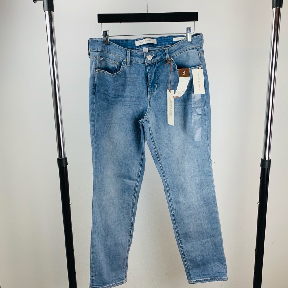 Vintage America relaxed fit jeans.